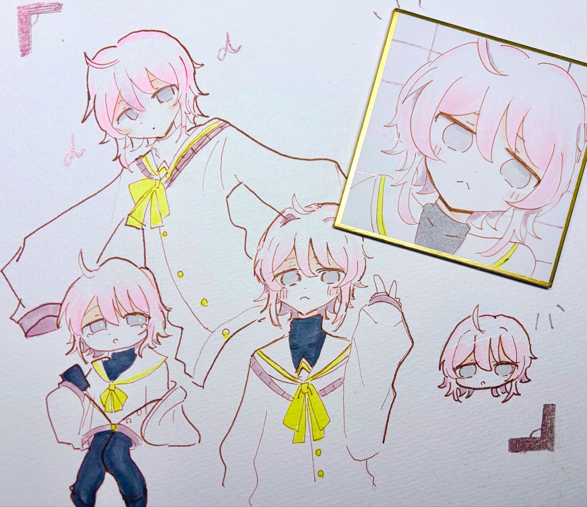 anmitu_da's tweet photo. #回創南高校 の未奈星 汐生(みなぼし しお)ちゃん！久々に描きました～ https://t.co/q6tqqyiPrI
