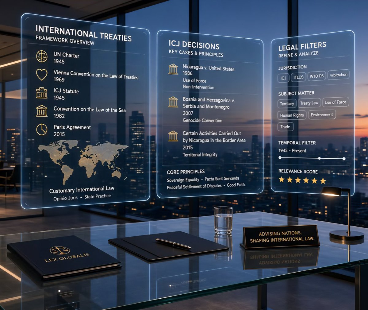 Codylexx's tweet photo. International Law Database: Structured Access to the Foundations of Global Legal Order

Reliable and efficient access to treaties, judicial decisions, and customary norms.

#CIFILE #Codylex #InternationalLaw #AbbasPoorhashemi #UN #ArtificialIntelligence #LegalDatabase https://t.co/lAylEAiwUH