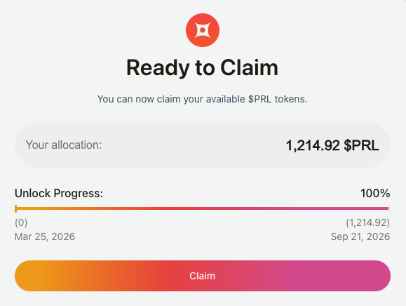 Crypto_Pranjal's tweet photo. Perle Labs airdrop claim is live.

If you were eligible for the @PerleLabs airdrop, your tokens had a 6-month vesting period.

That period is now over, so you can claim and trade your $PRL tokens.

✅ Claim here: https://t.co/oq2Wv0xVEB

Current price: $0.12

Not bad for a free airdrop.