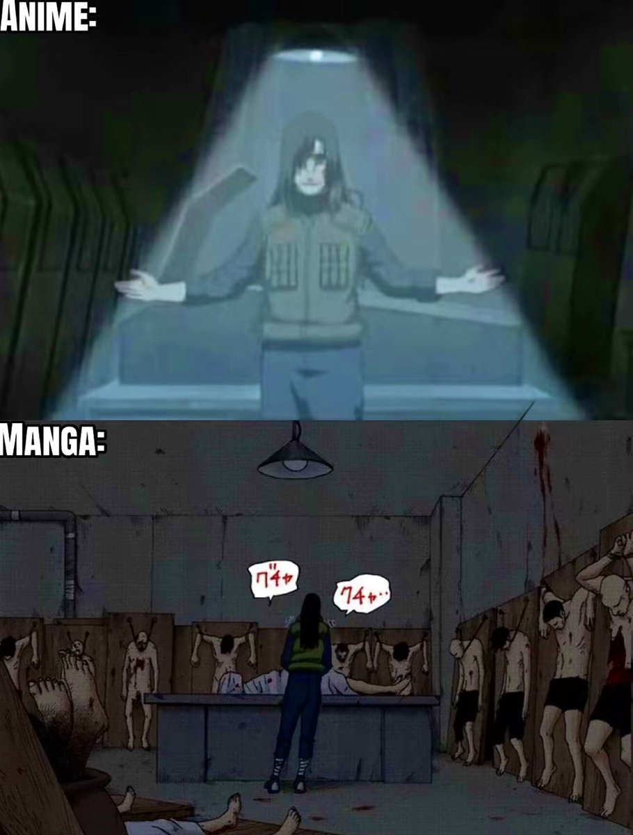 AnimeePost's tweet photo. Anime vs Manga https://t.co/bYpDzDkq7b