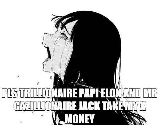 tradesgiving's tweet photo. whole crypto twitter the past day for the @jackbutcher x @elonmusk X money mint be like:

also for the 50+ international folks in my DM's-unfortunately unable to as I'm getting rate limited

can barely do 5 transactions at once and only got our @mememaxxers holders 1x each

GLHF https://t.co/JDXoCqpUon