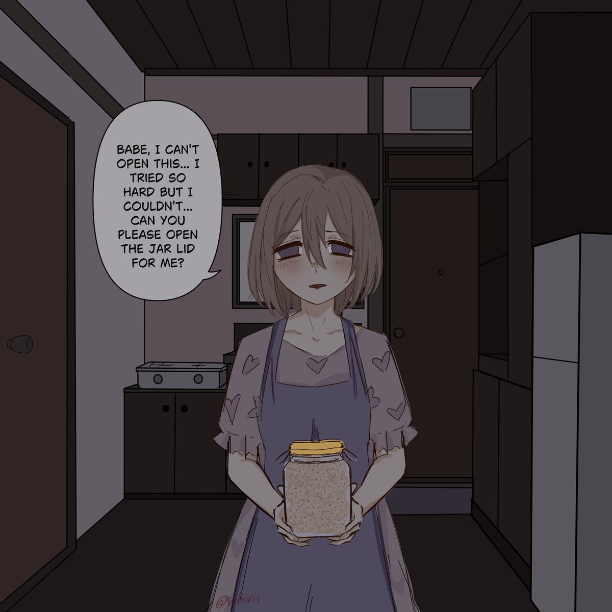 Vxleriaris_'s tweet photo. Help her to open the jar lid https://t.co/0C91jL2LX5