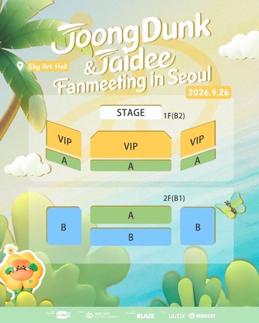 Ticket_MasterK's tweet photo. ✨WTS✨
JOONGDUNK &amp; JAIDEE FANMEETING IN SEOUL🇰🇷
🗓️ 26 September 2026
📍 Sky Art Hall

🎫1F(B2)VIP
🎫ZONE  A

🆔 Transfer 
🔗 UUTIX

💌DM now to inquire 

#JDJaideeFMinSeoul #JoongDunk #JDJaideeFMinSeoul https://t.co/TOSBSvrnpO