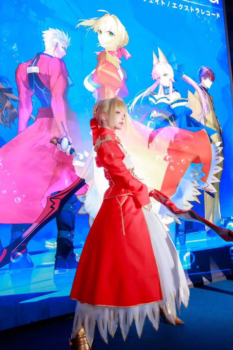 bicomaro333's tweet photo. 東京ゲームショウ2026
ANIPLEXブース

モデル：やもはちこさん
@yamo8cos
#やもはちみつ漬け
#TGS2026
#FateEX_Record https://t.co/YwtLpvGvfE