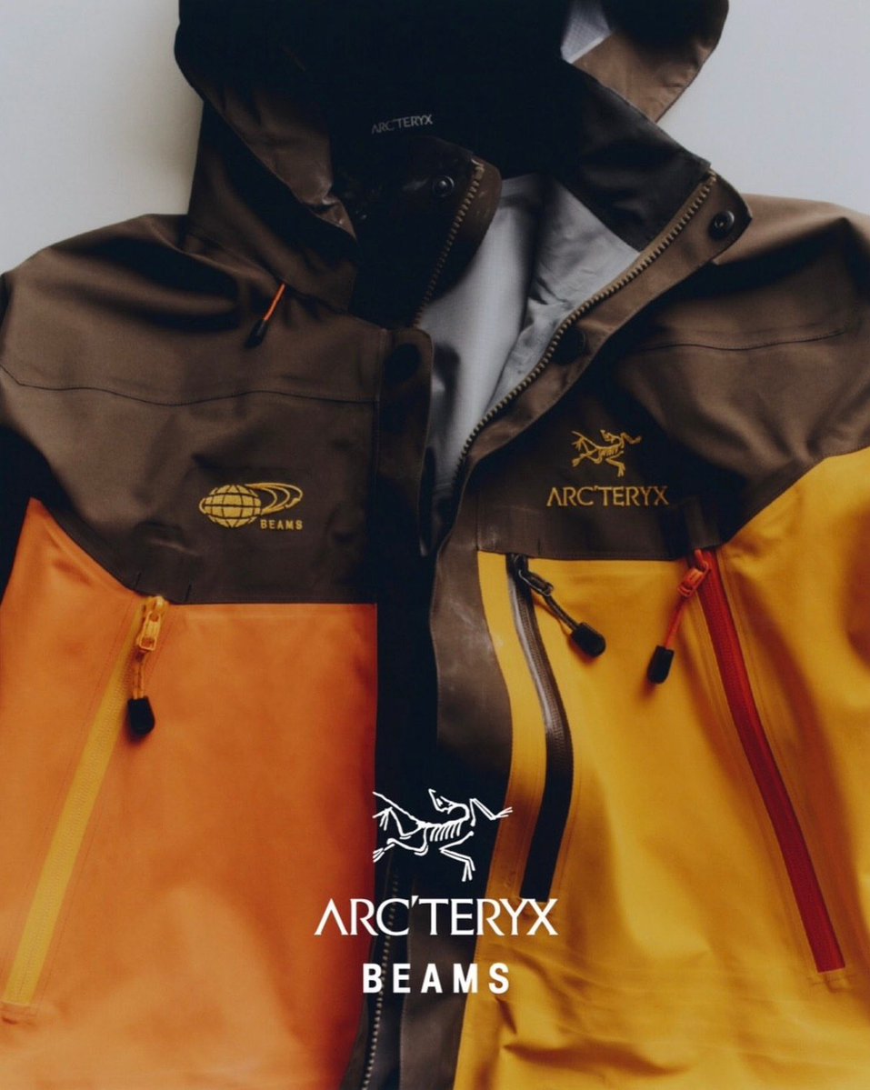 sunlove's tweet photo. BEAMS’ 50th Anniversary and Arc’teryx’s 25th. https://t.co/KStln7rvep