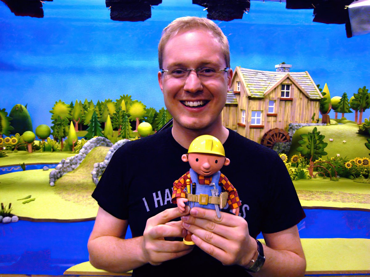 marcsilk's tweet photo. Great to see Bob The Builder back in Stop Motion!! It’s part of the @eonenergyuk campaign. Here’s a pic from the voice recording days of me as Bob heard in the USA &amp; Canada. 🇨🇦 #bobthebuilder #stopmotion #voiceactor 🎙️👍🏼 https://t.co/qS4kCSJt1f