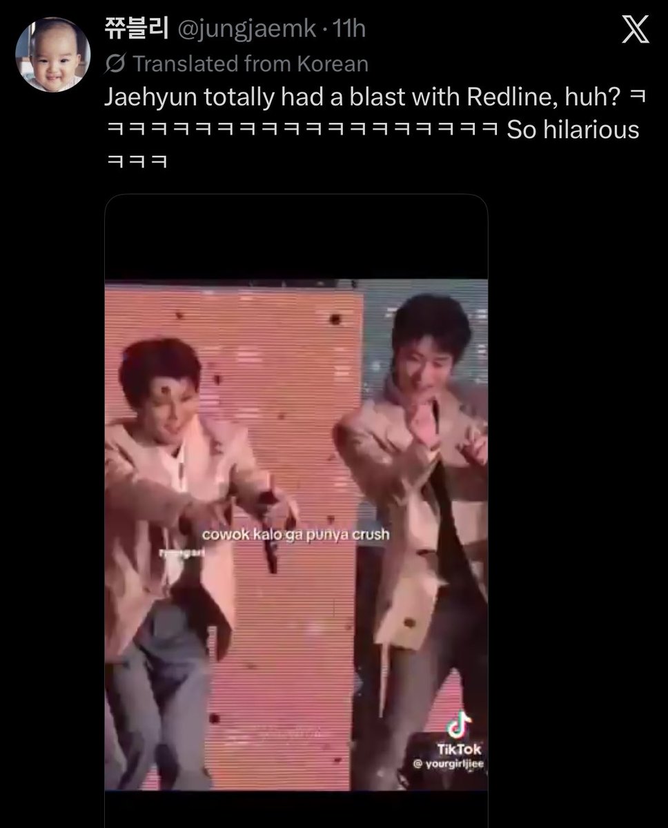 jojohaechi's tweet photo. Lagu dangdut nyampe ke netizen korea jalur editan jaehyun dangdutan 😭😭😭😭 FAKKKK BENER BENER LUCU ANJIR😭😭

Di foto ke 2 mereka bilang :

"Ini musik apaan woi WKWKW"
"Gatau tapi pas banget jir sama vidionya, jadi makin kocak WKWKWK" https://t.co/OAdB32TAGa