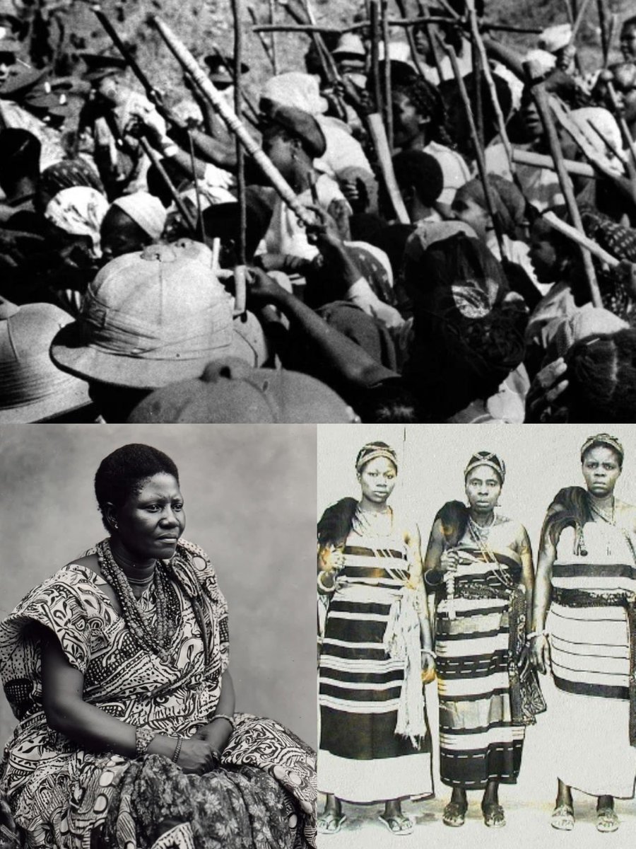 emmycoins21's tweet photo. They called it a “riot” because colonial power controlled the language of history. But from the Igbo perspective, it was resistance.

In 1929, thousands of Igbo women organized, mobilized, and confronted a colonial system that threatened their livelihoods, political autonomy, and communities. The resistance that began around Owerri and Aba spread across parts of southeastern Nigeria and exposed the determination of African women to defend their rights.

Madam Nwanyeruwa and the women who stood with her were not simply “rioters.” They were women who challenged an unjust colonial order ...and paid a heavy price.
History should remember them not through the vocabulary of the empire, but through the courage of the people who resisted it. 🖤✊🏿🇳🇬