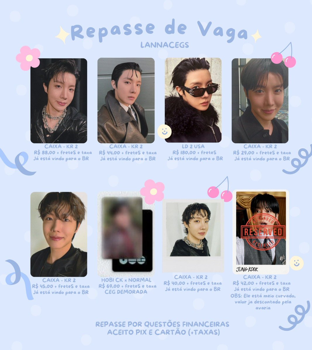 esquerda_lua's tweet photo. ୨୧ ˚₊‧꒰ა ☆ 𝐑𝐄𝐏𝐀𝐒𝐒𝐄 𝐃𝐄 𝐕𝐀𝐆𝐀𝐒 ☆ ໒꒱ ‧₊˚ ୨୧

꒰ა ♡ ໒꒱ CEGs variadas
✧ Valores na imagem + fretes/taxas para a GOM
⋆ Repasse por desapego ⋆
୨୧ PIX ou cartão (+ taxas) ୨୧

☆ Prioridade para pagamento imediato, prazo negociável
 Dúvidas/interesse? PV aberto! https://t.co/UwfkCugT7K