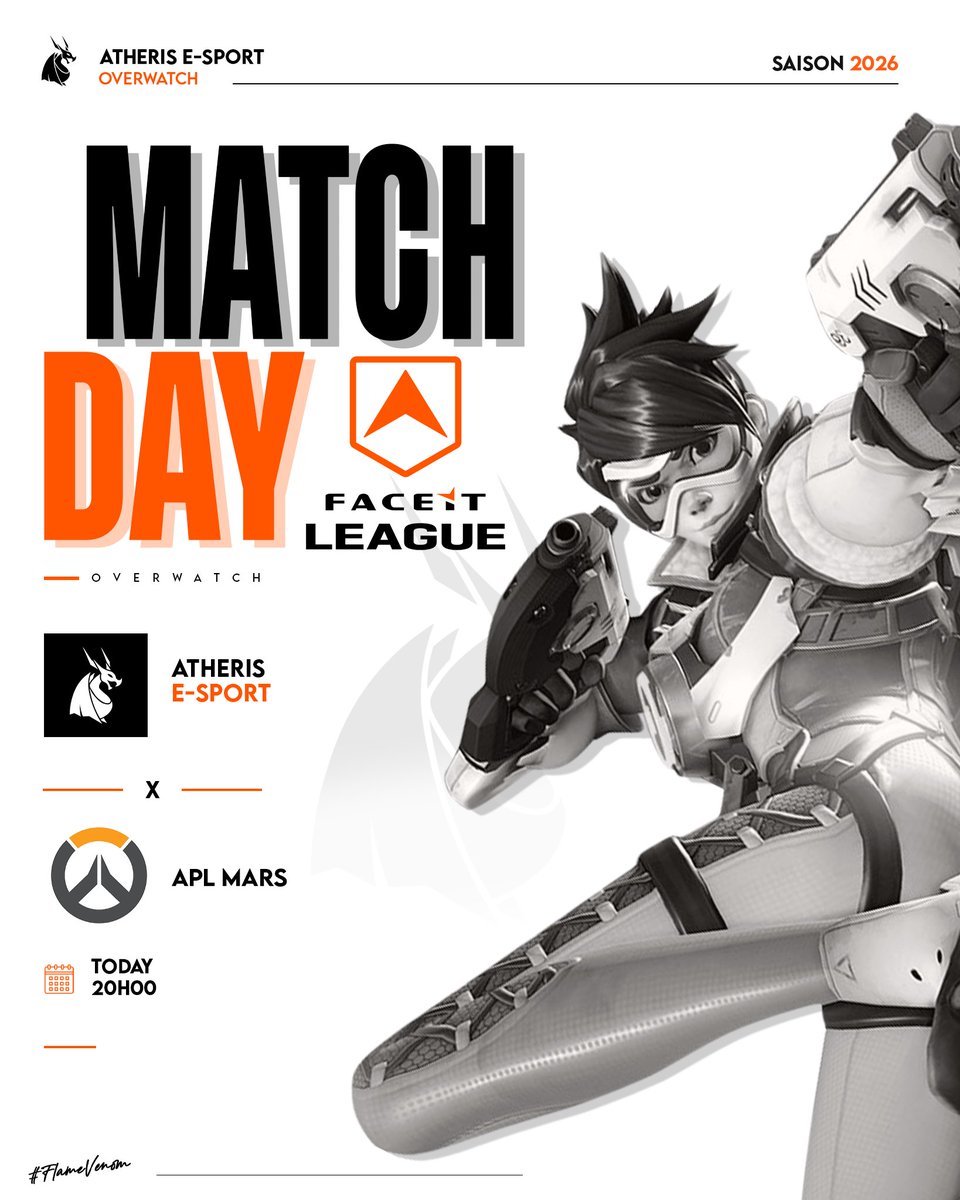 AtherisEsport's tweet photo. 🏆 OVERWATCH - MATCHDAY

La troisième semaine de la @FaceitLeague va débuter ! 🔥

Nos joueurs ont pour mission de continuer leur série de victoires.

🔫 • @Wizings_
🔫 • @Lunarpeuse
🔫 • @YouYouunn
🔫 • @d0v4hh
🔫 • @TheStellarGuide

🎓 • @OwSlurpy
🎓 • Bad Patch
🧠 • Kartofen

#Overwatch #FaceitLeague #FlameVenom