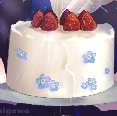 killmegawa's tweet photo. I would like to draw attention to the forget-me-not cake https://t.co/vrQwBC0hQA