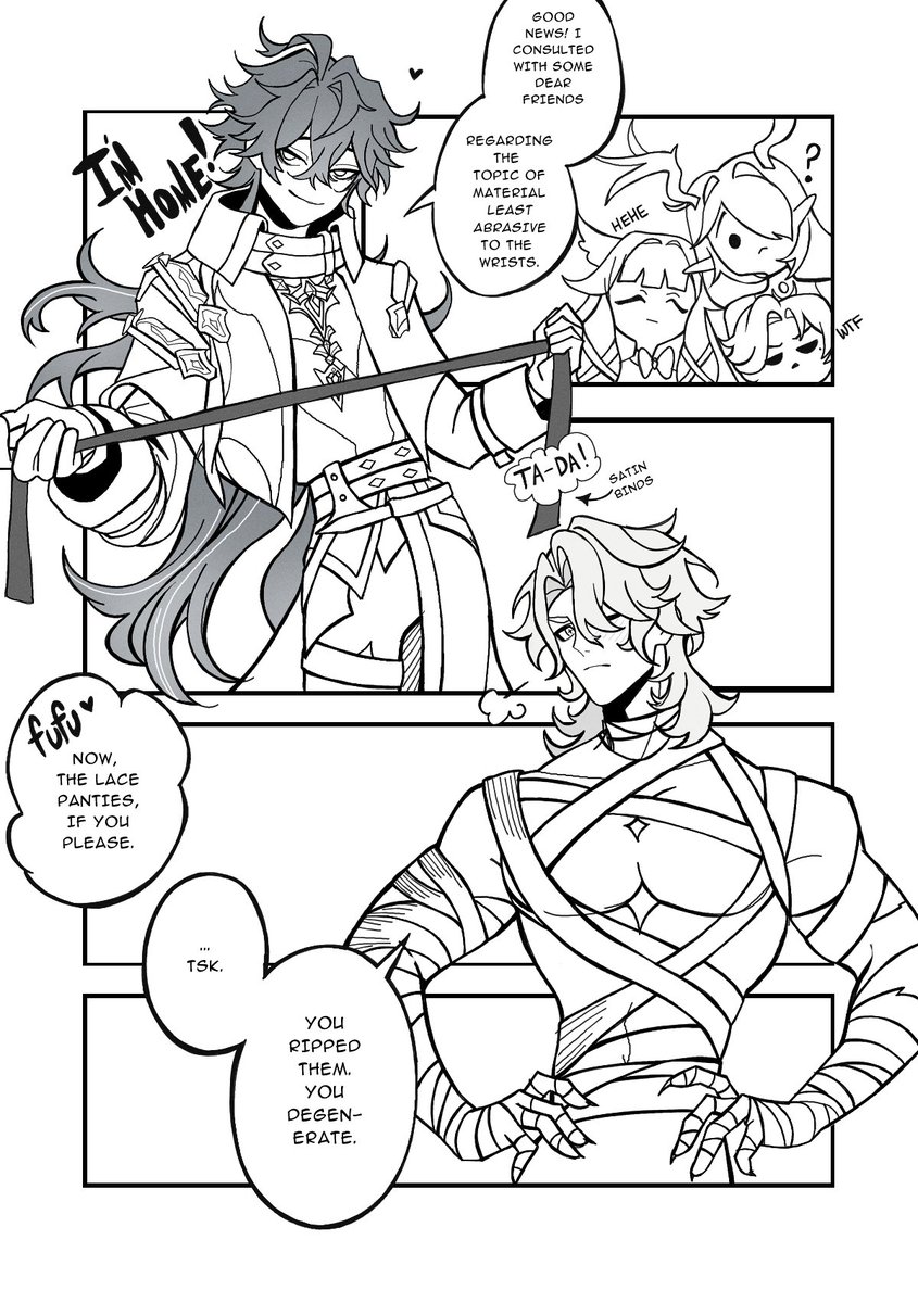 romevey's tweet photo. i didn't quite finish #gravesinweek2026 in a complete or timely manner, but i'll still be yoinking and running off with the size difference &amp; bdsm prompts ~ they had a pretty great anniversary #flinsrir https://t.co/erVX4T62g5