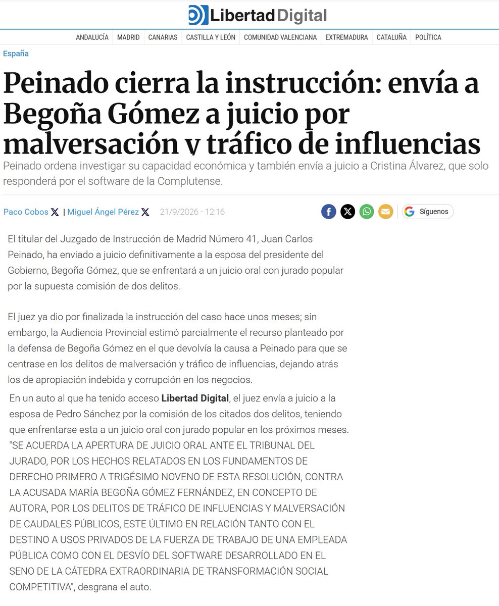 MiguelRomero29's tweet photo. @patxilopez @DianaMorantR Ayuso dimisión? Francomodin? Inventadas? Bulos/Fango? #corruption #PSOEmafia #corrupcion #GobiernoCorrupto #PSOECorrupción #SanchezAPrisión #mafia #corrupted #sanchezdimisión #sanchezdimision #gobiernodelengaño #GobiernoDeLadrones #GobiernoDeMierda #begoño #GobiernoFracasado https://t.co/PHvZeUgxYT