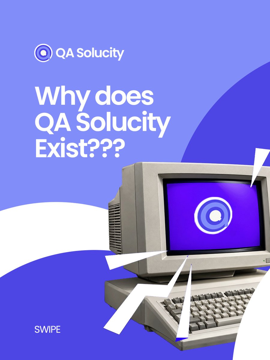 QASolucity's tweet photo. Great ideas deserve products that work. 

QA Solucity exists to help businesses build with confidence, catch risks early, and make quality part of the journey.

Better products start with better quality.

#QASolucity
#SoftwareTesting
#SoftwareQuality
#QualityMeetsInnovation https://t.co/FdkMC1X8og