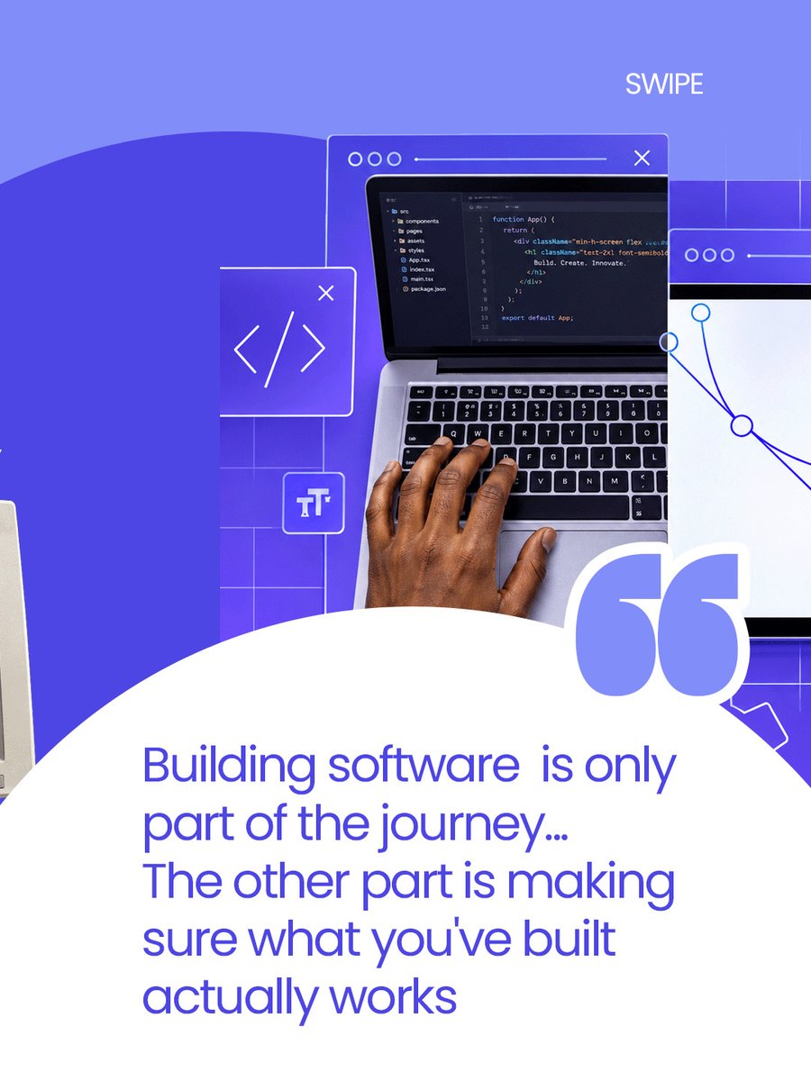 QASolucity's tweet photo. Great ideas deserve products that work. 

QA Solucity exists to help businesses build with confidence, catch risks early, and make quality part of the journey.

Better products start with better quality.

#QASolucity
#SoftwareTesting
#SoftwareQuality
#QualityMeetsInnovation https://t.co/FdkMC1X8og