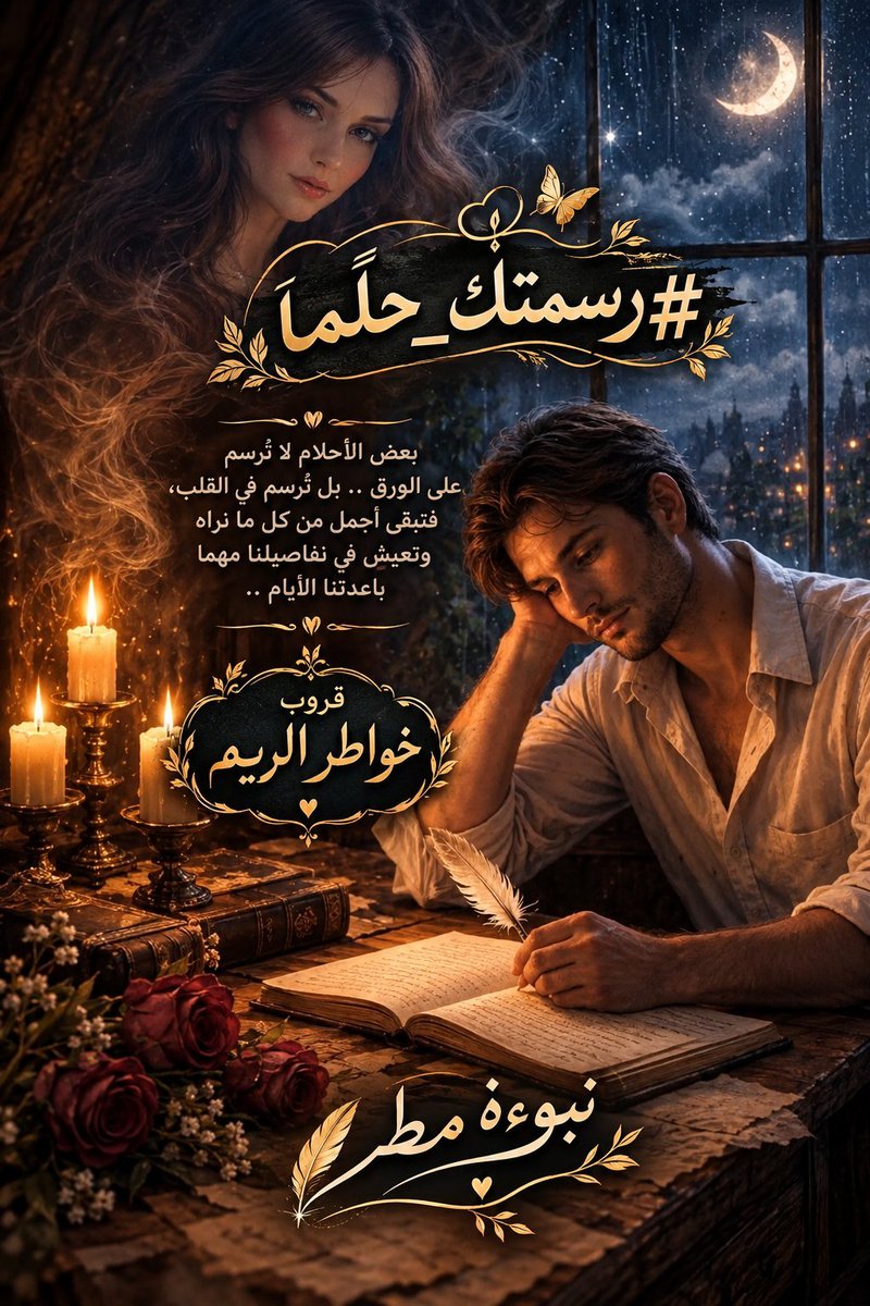 myyyyr141131's tweet photo. @saef_m80 #حين_يبتسم_الليل
تشدو الحروف بعطرك
وحين #رسمتك_حلما عالقا بمنامي
بهمس الحروف على بساط الليل
وتتأوه آهاتي #بين_نبضي_وعينيك
نلتحف الشوق بين الموت والعصيان
منصهرا بلهفة مطر هاطل غواية
يتوضأ بشوقي ويصلي بـمحرابك
لأحلق في خيالك
#مملكة_القيصر
#خواطر_الريم
#فراشات_وحروف
#قيثارة_النيل https://t.co/3s5ybAqdUH