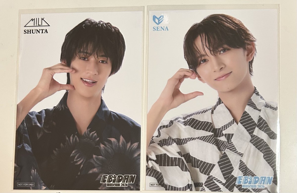 j0ouu__'s tweet photo. EBiDAN museum 2026 エビミュ HMV 後期 入場特典 交換

譲　後期
曽野舜太  竹野世梛　

求　山中柔太朗 佐野勇斗 

山中柔太朗、佐野勇斗
入場特典は前期後期問わずどちらも求めております

大阪手渡し又は郵送にて交換希望しております
お気軽にお声掛けください🙇🏻‍♀️

#EBiDAN交換 #EBiDANmuseum交換 https://t.co/heuoi5OfIt