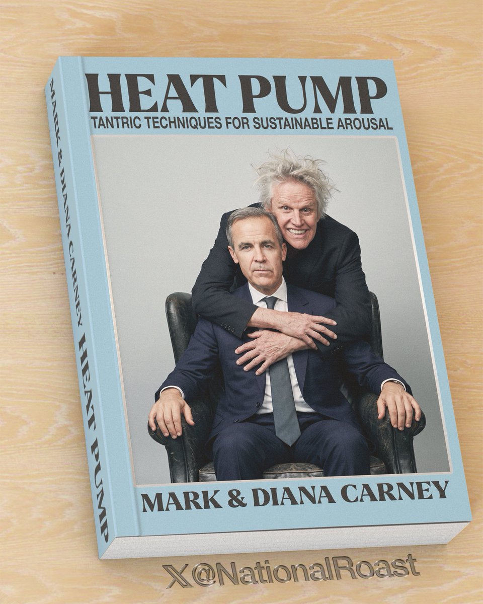 NationalRoast's tweet photo. I just got my advance copy of HEAT PUMP by the Carneys. It's a sustainable tantric sex guide. I didn't ask for this. Who sent it? https://t.co/Cq1LBBU5sG