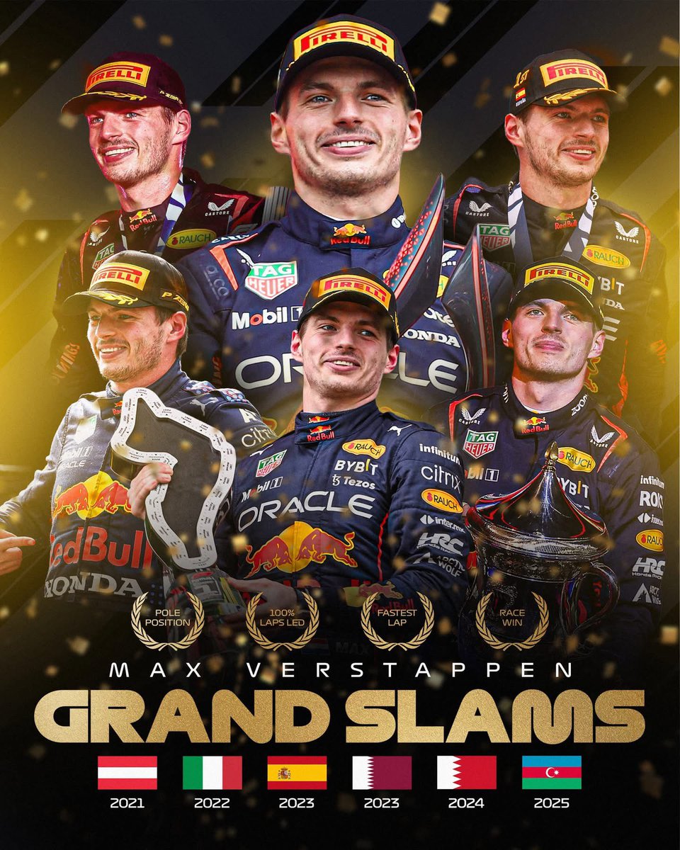alenaamvp's tweet photo. Grand Slams🦁 Max Verstappen https://t.co/wlE9woR3EX
