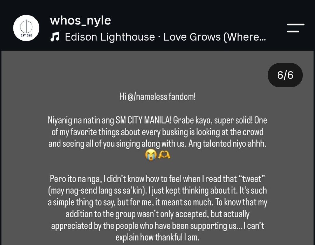 lucy11loud's tweet photo. (may nag-send lang ss sa'kin)
sino kaya yun 👀👀
love na love ka naminn, nyle 🥹 🫶🏻 day one's new chapter wouldn't be complete without you. You're the final piece that they really need 🙇🏻‍♀️🙇🏻‍♀️

ENTRY LEADS TO DAY ONE #DAYONEOfficial
@DAYONEOfficial_ https://t.co/9hu4UakNi0