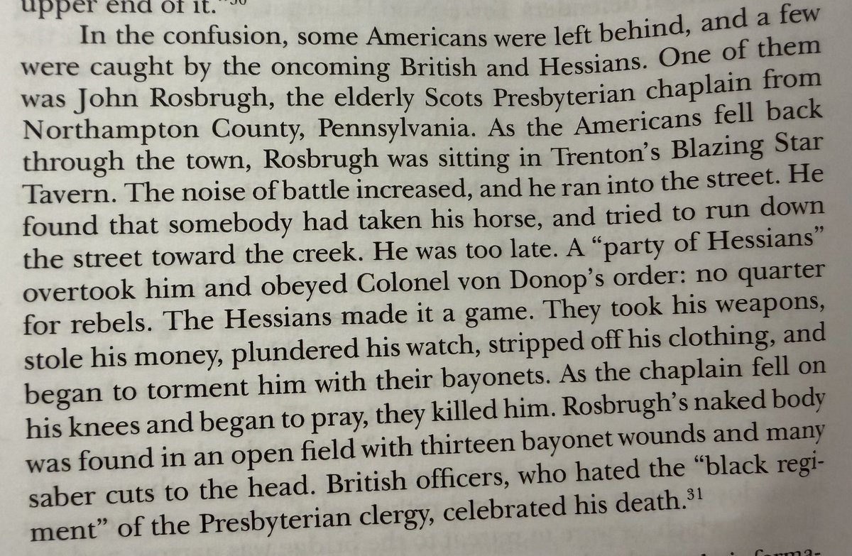jbhenneman's tweet photo. David Hackett Fischer on the British and Hessian counterattack on Trenton a few days after the American victory there. https://t.co/BpRu4E8aK8