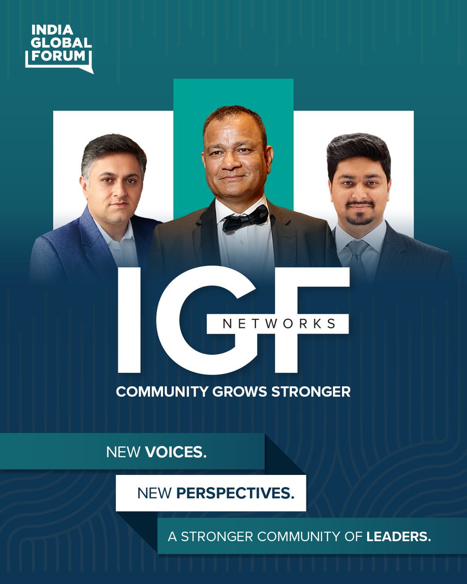 IGFupdates's tweet photo. 1/2: We’re delighted to welcome three new leaders to IGF Networks, a curated community bringing together decision-makers shaping India’s growth across industries, markets and global corridors.

This new cohort brings together expertise across deep-tech and defence, cross-border wealth and investment, and real estate and urban development, adding diverse perspectives to the conversations and connections that define the community.

Please join us in welcoming:

- Atul Gupta - Executive Director, Big Bang Boom Solutions Private Limited