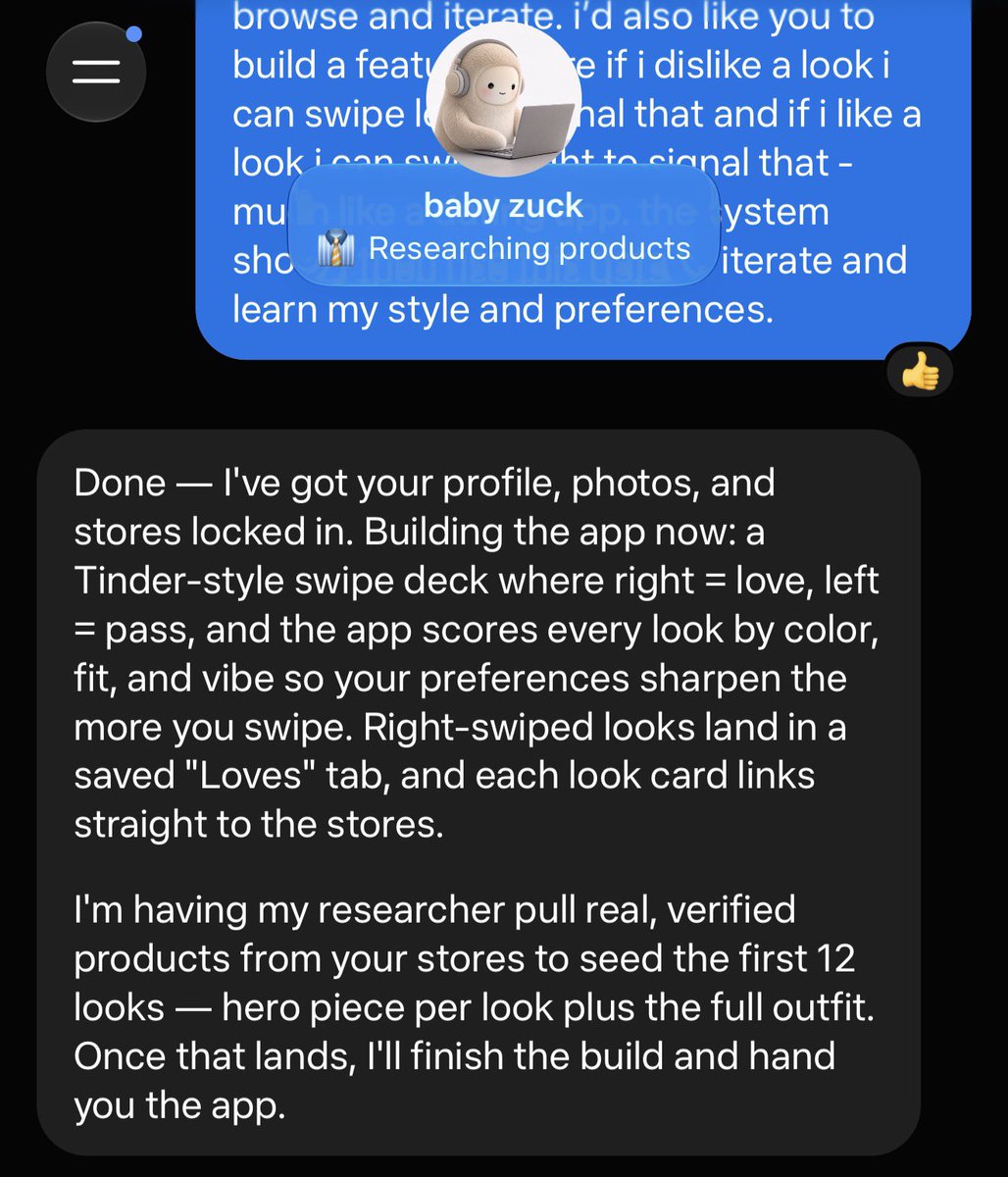 Muse is building me a Tinder-style shopping app