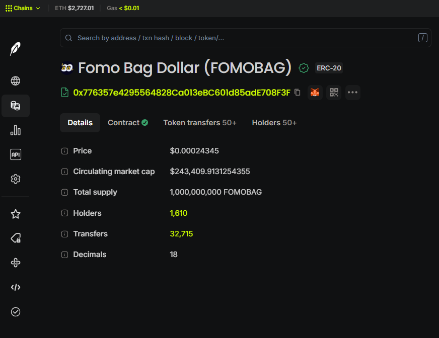 fomobagdollar's tweet photo. $FOMOBAG Has been update on #robinhoodchain @RobinhoodCrypto 💰🚀🚀

https://t.co/VG29369ZVE https://t.co/Y6Yp6NrfEy
