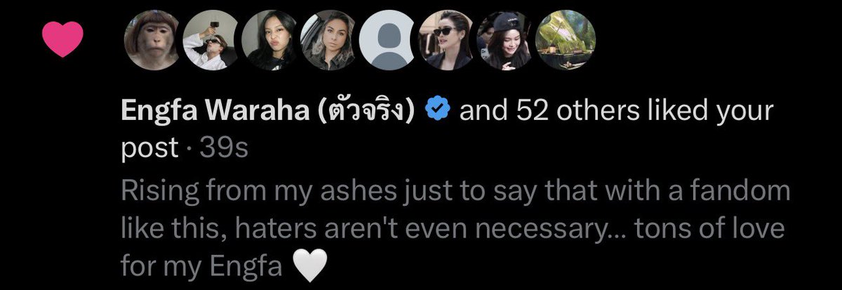 ItsNotMichell3's tweet photo. Engfa knows she has a bunch of fake ass fans following her around who don't give an absolute fuck about her well being. Do not worry… they laugh here if someone calls them out, but I wonder if they’ll have the same guts to laugh in front of her face next time they go to see her… I will not list their names, IYKYK.