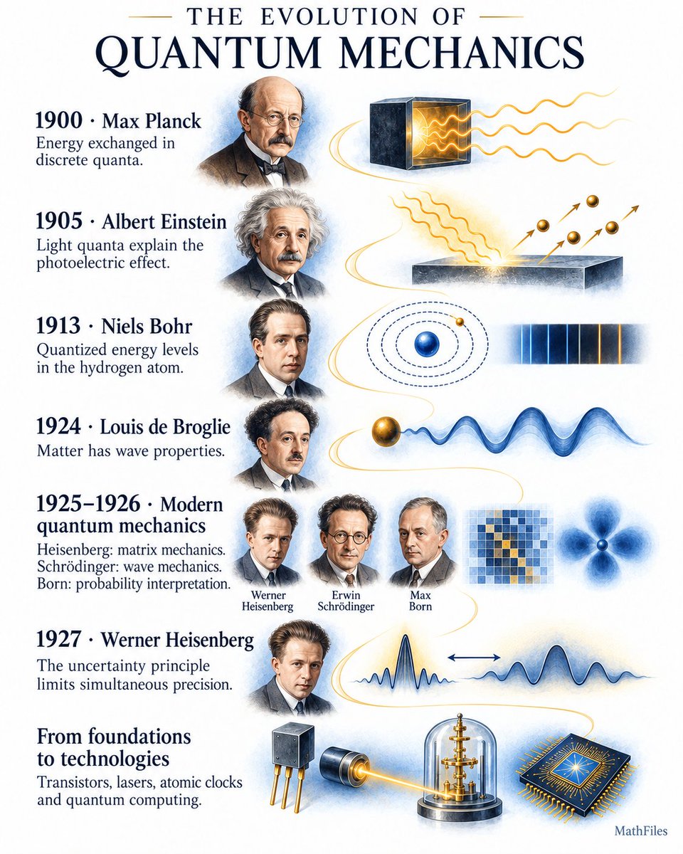 Math_files's tweet photo. Evolution of Quantum Mechanics https://t.co/4lF43C6fn7