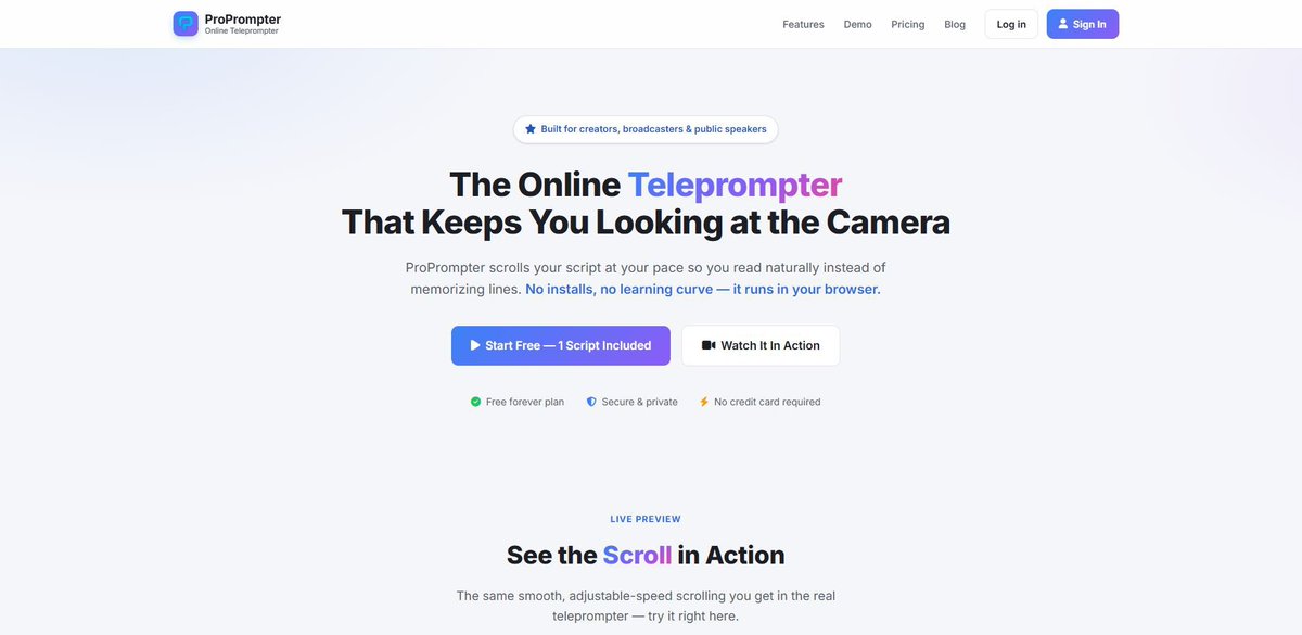 soyrafamarco's tweet photo. The secret to never looking away from the lens? Camera overlay. Your script scrolls right over your live feed while you record.

No rig, no app to install — just your browser.

👉🏻 https://t.co/xXZPzCpDvl

#YouTube #Podcasting #ContentCreation #VideoTips https://t.co/rBreSFOPKC
