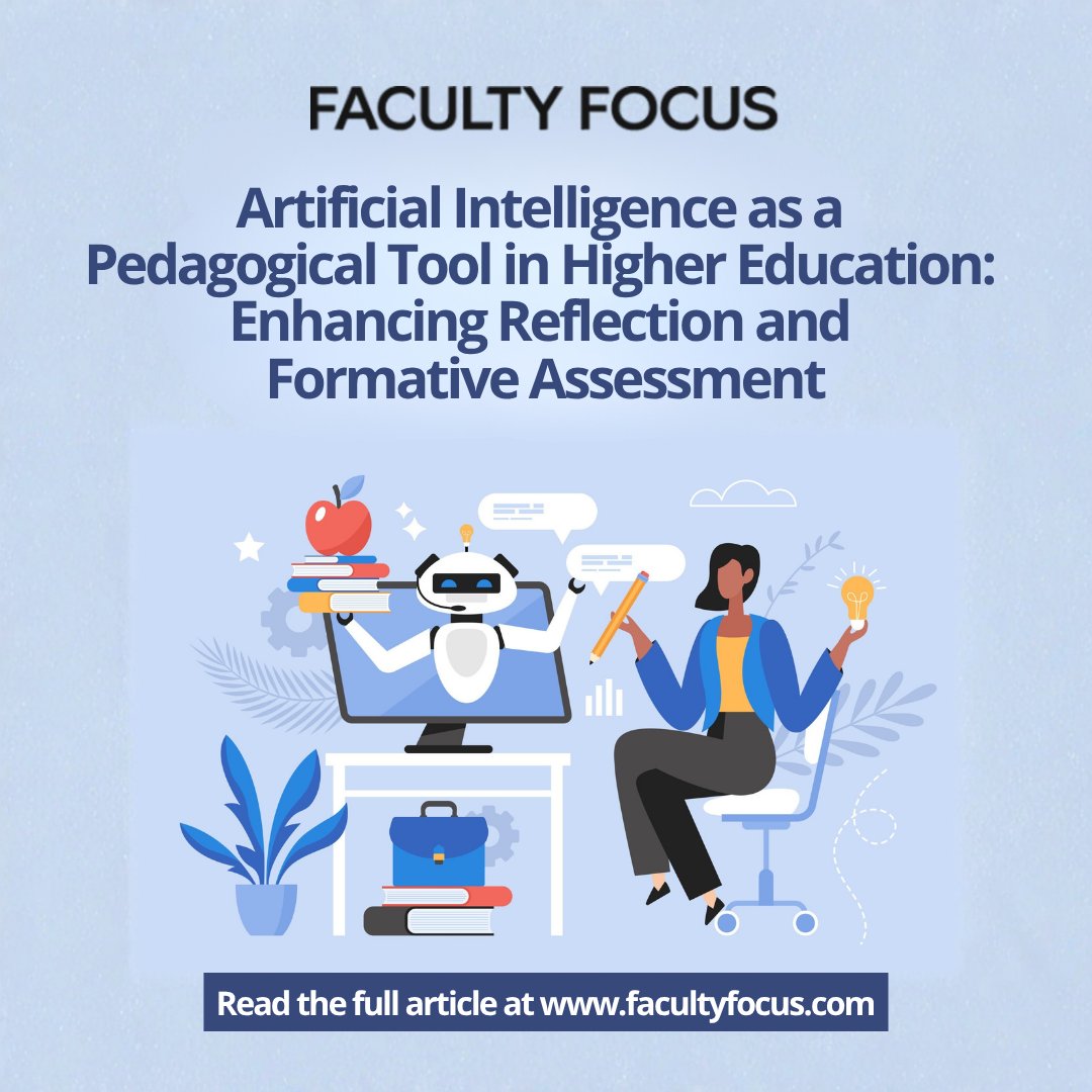 facultyfocus's tweet photo. 🤖 What if AI could be more than a tool and become a pedagogical partner?

📖 Read the whole article: https://t.co/sL3YzoD0aY https://t.co/aVm8xVgXA2