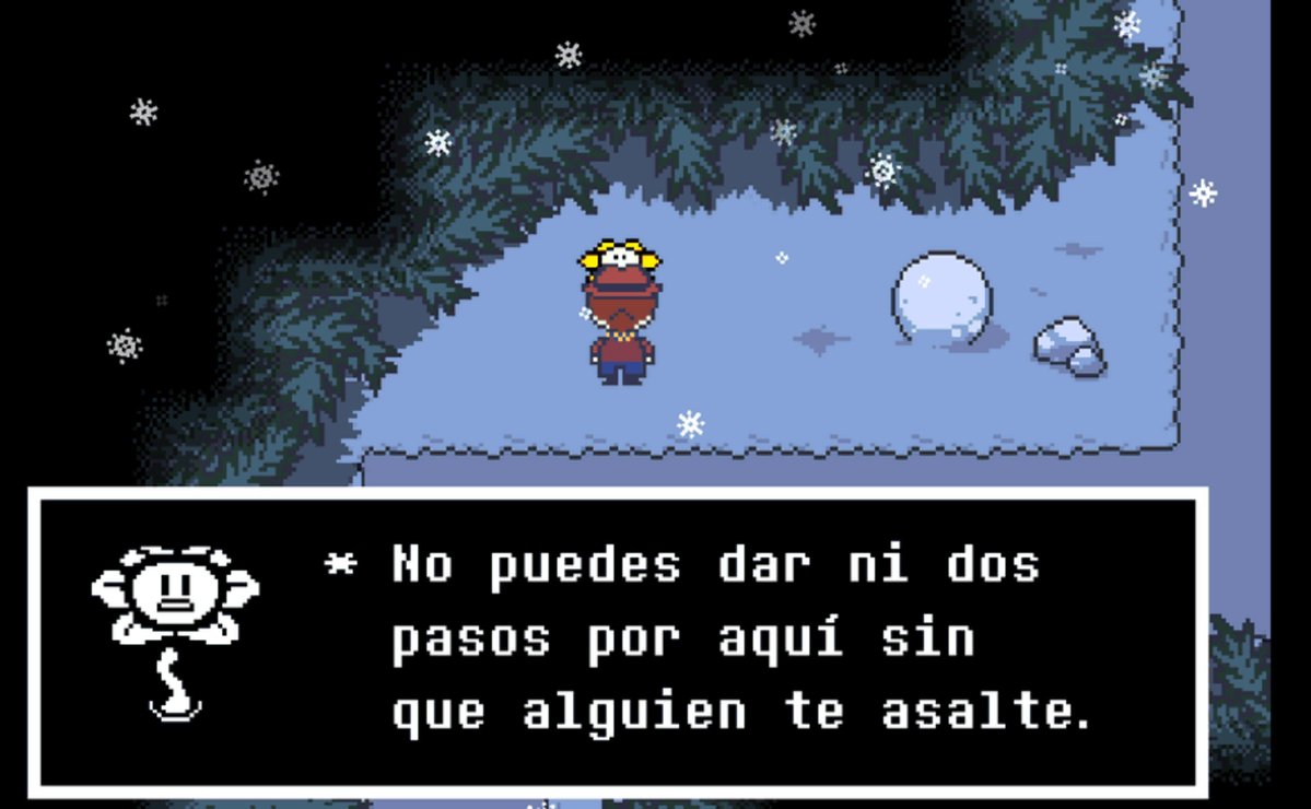 ShiroKu_76's tweet photo. Que dices pequeñas flor ? 

Que quieres que los mate a todos hasta dejar todo snowdin vacío ?
No puedo hacer eso, sería un crimen

Pero el verdero crimen sería no disparar teniendo la oportunidad https://t.co/H5o5Lee0E1