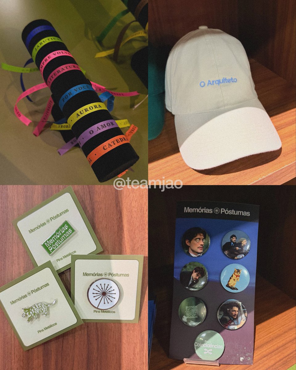teamjao's tweet photo. Confira de pertinho alguns dos produtos da pop-up da Turnê Memórias Póstumas 🌼 https://t.co/7cM39vuhE8