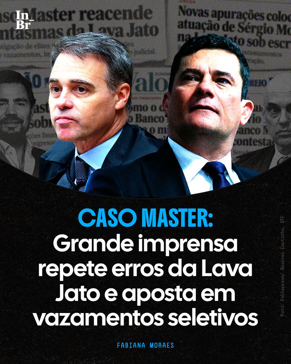 TheInterceptBr's tweet photo. Na cobertura do Caso Master, o maior escândalo financeiro do país, parte do jornalismo brasileiro repete os erros da Lava Jato e aposta tudo nos vazamentos seletivos. https://t.co/FHu240euxG