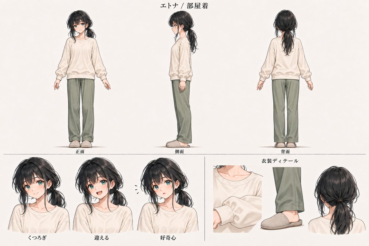 EtnaFaelce's tweet photo. 【衣装設定】
エトナ　部屋着 https://t.co/hI9x1NRorG