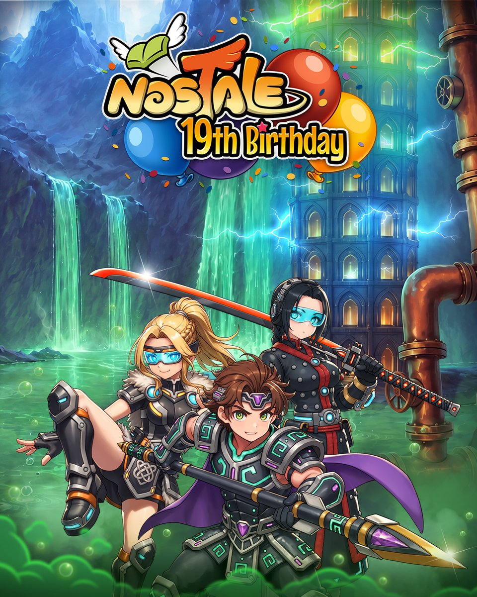 NosTale's tweet photo. Put on your party hats and light the candles: NosTale is celebrating its 19th birthday! 🥳

Starting 7th October, we have a whole range of exciting events lined up for you in celebration of this special anniversary.

Read on to discover what awaits ⏩ https://t.co/hnfOpsVRkF https://t.co/ZWXjUmEvNm