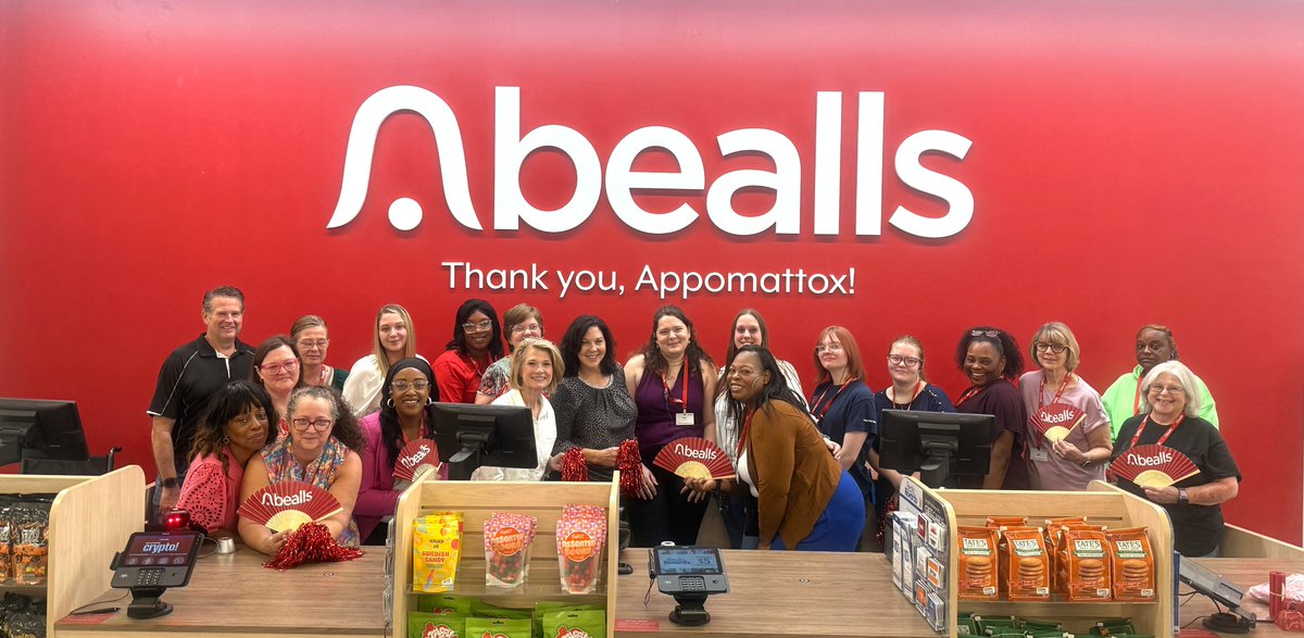 beallsinc's tweet photo. The 2026 fall store opening season couldn't be off to a better start with the kick-off of a new bealls store in Appomattox, Va. and relocation of a bealls Home Centric combo store in Rockledge, Fla. These openings are part of Bealls Inc.'s growth initiative to open 25 new stores across 12 states in fall 2026 and spring 2027. As we continue growing into new markets, we're grateful for the warm welcome and excited to show guests what makes @beallsX such a special place to shop.