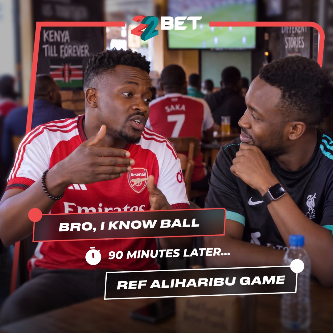 22bet_ke's tweet photo. Ulisema “I KNOW BALL” 😮‍💨
Then 90 mins later… “Ref aliharibu ball!” 

EPL huwezi predict hizi vibes bana. https://t.co/3ZNTkht2oB