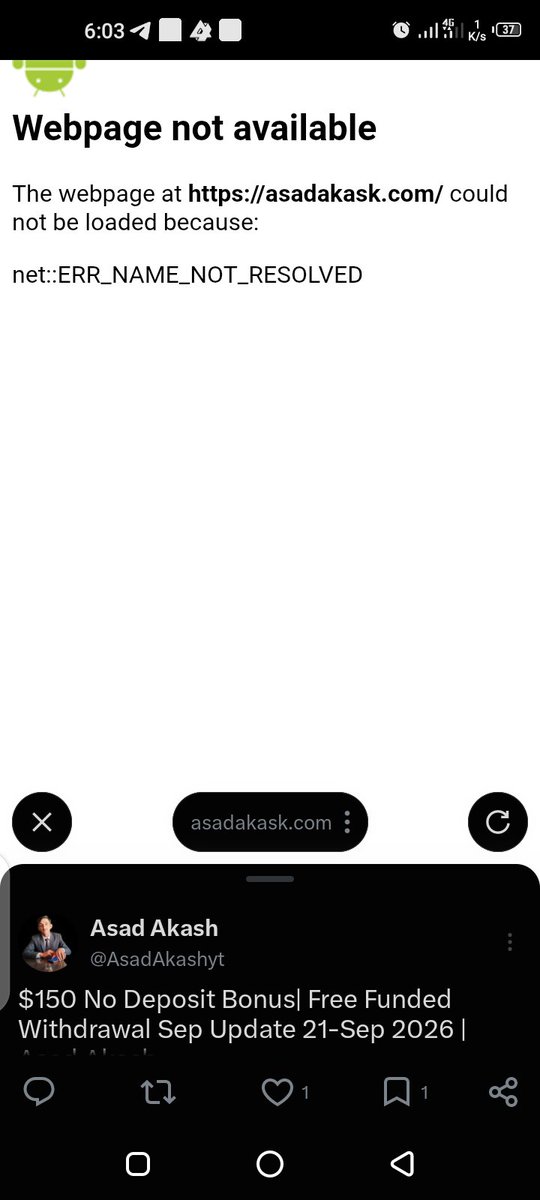 Muhammadadeel2k's tweet photo. @AsadAkashyt Bhai AP web open nhi horahi https://t.co/F7ea2uIkDB