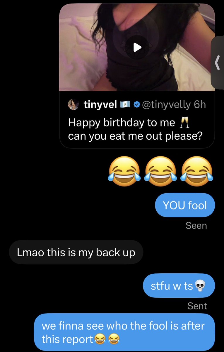 AlfredSmit3bb0's tweet photo. yooo @babyvelly7 think they smart using people vids😂😂 i called em out now im blocked real page @tinyvelly https://t.co/sUbonl97rb