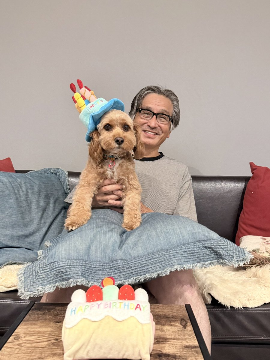 tokyo_ymasuda's tweet photo. うちの三男坊、茶々丸4歳！
お誕生日おめでとう🎂
#奥村こうき さんもお誕生日㊗️おめでとうございます！ https://t.co/BTOhtXweSn
