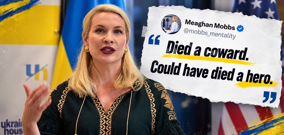 HavryshkoMarta's tweet photo. “Died a coward. Could have died a hero.”

That is how Meaghan Mobbs, the daughter of Keith Kellogg, Donald Trump’s former special envoy for Ukraine, chose to comment under my post about the death of Volodymyr, 32.

Volodymyr drowned in a river while trying to escape draft officers who, according to a witness, threatened him with firearms. They wanted to force him back into a war he had already known firsthand.

Volodymyr was a veteran.
He had already been there. He had already seen what war does to human beings.

This time, he did not want to be a hero.
He wanted to be a father. A husband. He wanted to live.

Now his 11-month-old son will grow up without a father. Alina will live without her husband.

It is difficult to imagine the grief that has descended on this family — a family that has lost a father, a husband, a son, a brother, a grandson.

And into that grief comes a condescending voice from across the ocean to pronounce their loved one a coward.

Not the men who chased him and threatened him with weapons. Not those willing to hunt down their own compatriots so that other men, not themselves can be sent into the hell of war.

Him.
The man who ran.
The veteran who had already served.

The father who wanted to see his child grow up.
The husband who wanted to come home.
The man who wanted to live.

He is the one she calls a coward.

There is something obscene about demanding heroism from other people’s husbands, other people’s fathers, other people’s sons — and then policing the manner of their deaths from the safety of another continent.

Volodymyr owed no one a beautiful death.
He owed his little boy nothing but the chance to have a father.
And now even that chance is gone.
