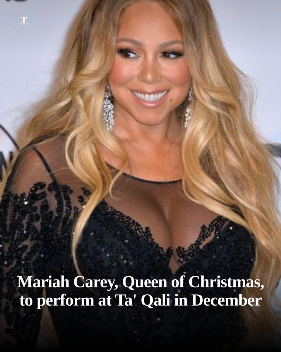 TheTimesofMalta's tweet photo. Mariah Carey, Queen of Christmas, to perform at Ta' Qali in December https://t.co/hJop8yVi2W https://t.co/b2F8cwSPwe
