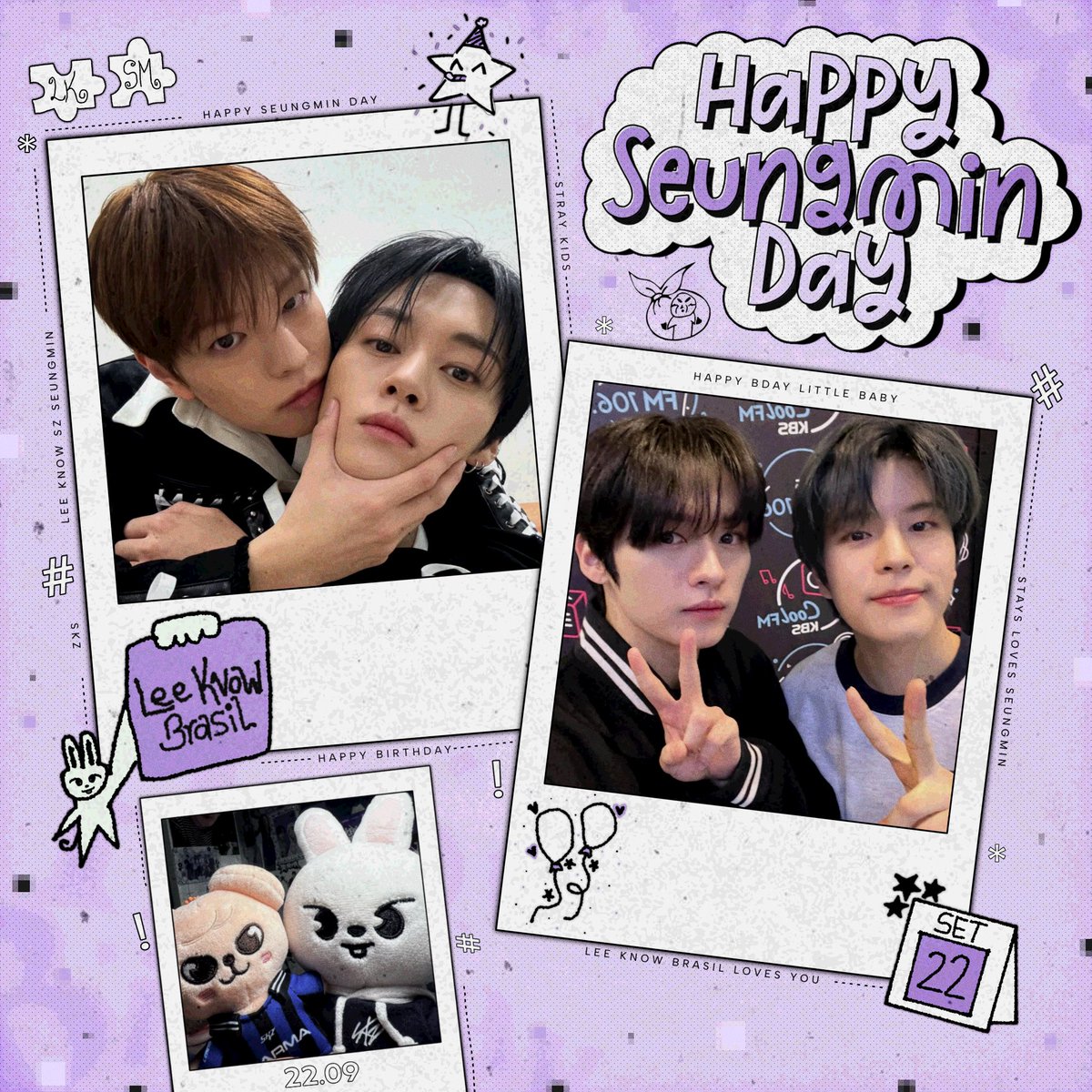 LeeKnowBrasil's tweet photo. Hoje celebramos o aniversário do nosso precioso Seungmin! 🐶

Que a sua voz continue alcançando corações e que nunca te falte motivos para sorrir e sonhos para realizar. Desejamos a você um novo ano repleto de felicidade e momentos inesquecíveis!

Feliz aniversário, Seungmin! 🎂
Nós te amamos muito 💜

SEUNGMIN HEALING VOICE
#널_감싼_우주가_될게_승민아
#DivineVocalSeungmin
#HappySeungminDay