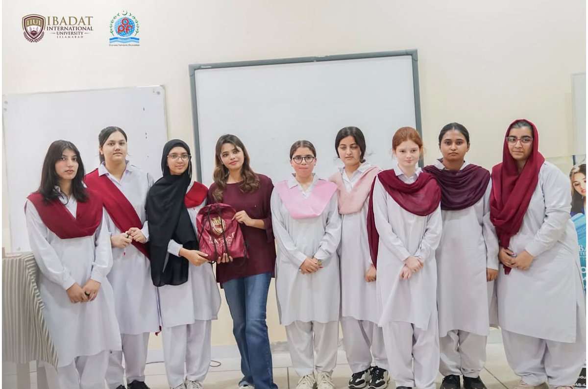 opf_pk's tweet photo. Ibadat International University Islamabad held a 3-day admission campaign at OPF colleges, offering guidance on admissions and programmes. OPF students and children of Overseas Pakistanis can avail a 20% scholarship.
#OPF #IbadatUniversity #Scholarship #HigherEducation https://t.co/HYDivOggC9