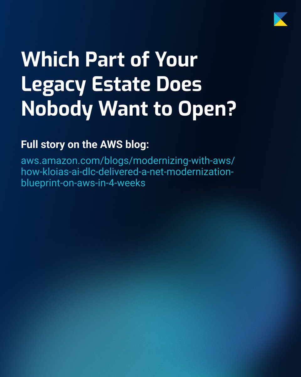 kloia_com's tweet photo. #AIDLC #DotNet #AppModernization #AWS #kloia https://t.co/mdRRWT1XhP