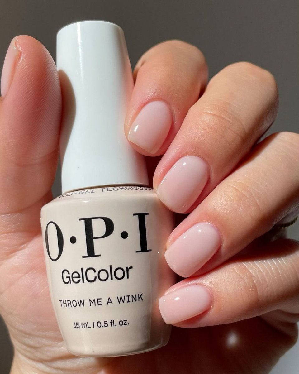 OPI_PRODUCTS's tweet photo. “Throw Me a Kiss,” but make it low-key. Meet “Throw Me a Wink,” the pale pink sister shade that likes to play it cool. https://t.co/iiRC8UTS2X