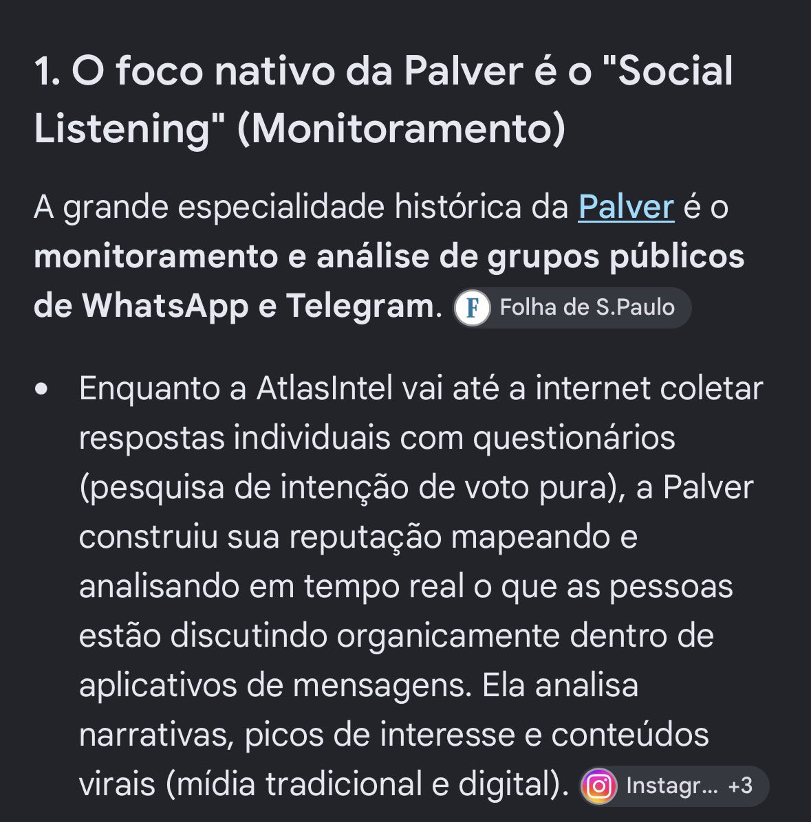foradac4ixa's tweet photo. @eixopolitico Simplesmente pegaram uma pesquisa que analisa grupos de WHATSAPP e TELEGRAM… tá feio eixo, tá feio…. https://t.co/fOHOHkmx5g