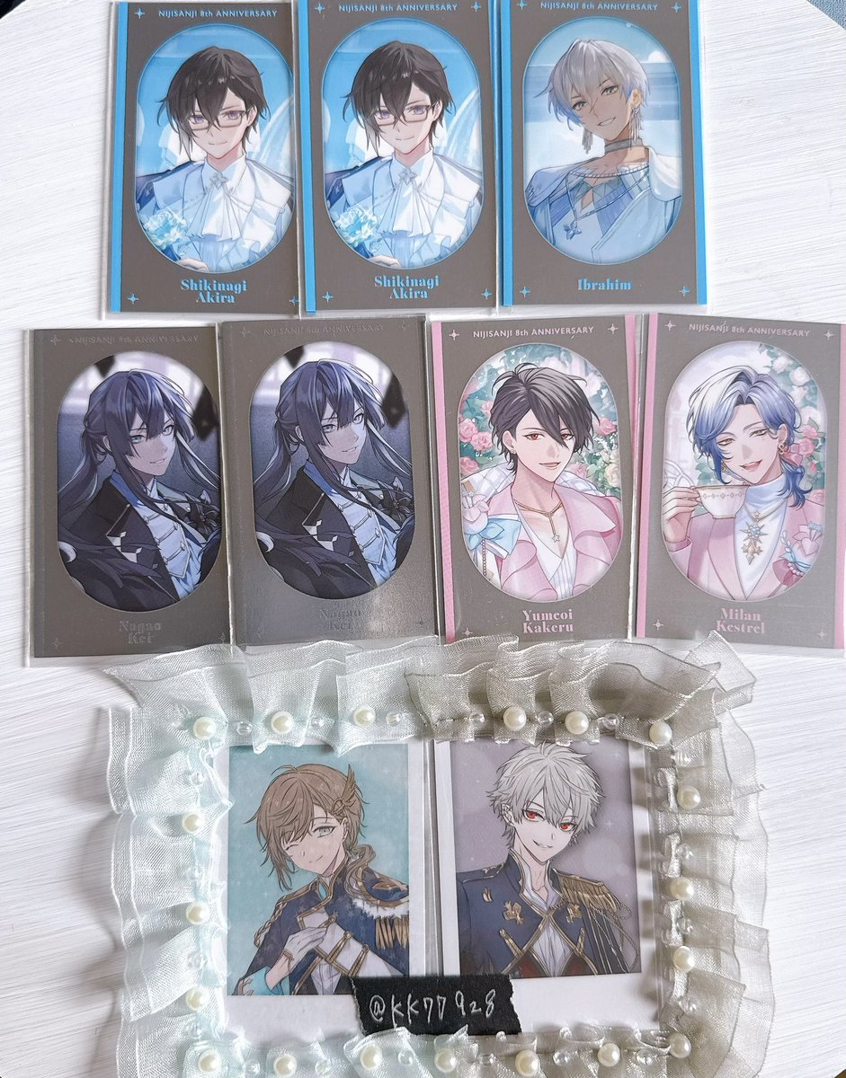 kk77928's tweet photo. 【交換】にじさんじ
8周年ランダムメタルカード

譲　1枚目
求　2枚目参照

郵送での交換希望📮
条件の合う方いましたらお気軽にお声掛けください！
よろしくお願いいたします🙇‍♀️ https://t.co/oMtUw30mmN